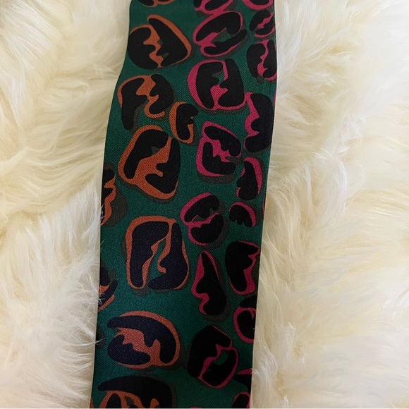 Fendi Leopard Print Twilly - Picture 7 of 8